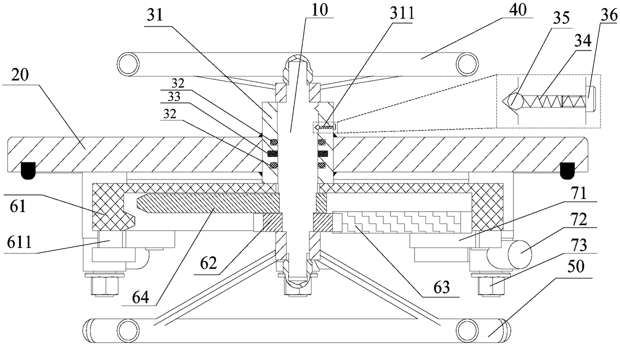 Locking device for hatch cover of manned submersible