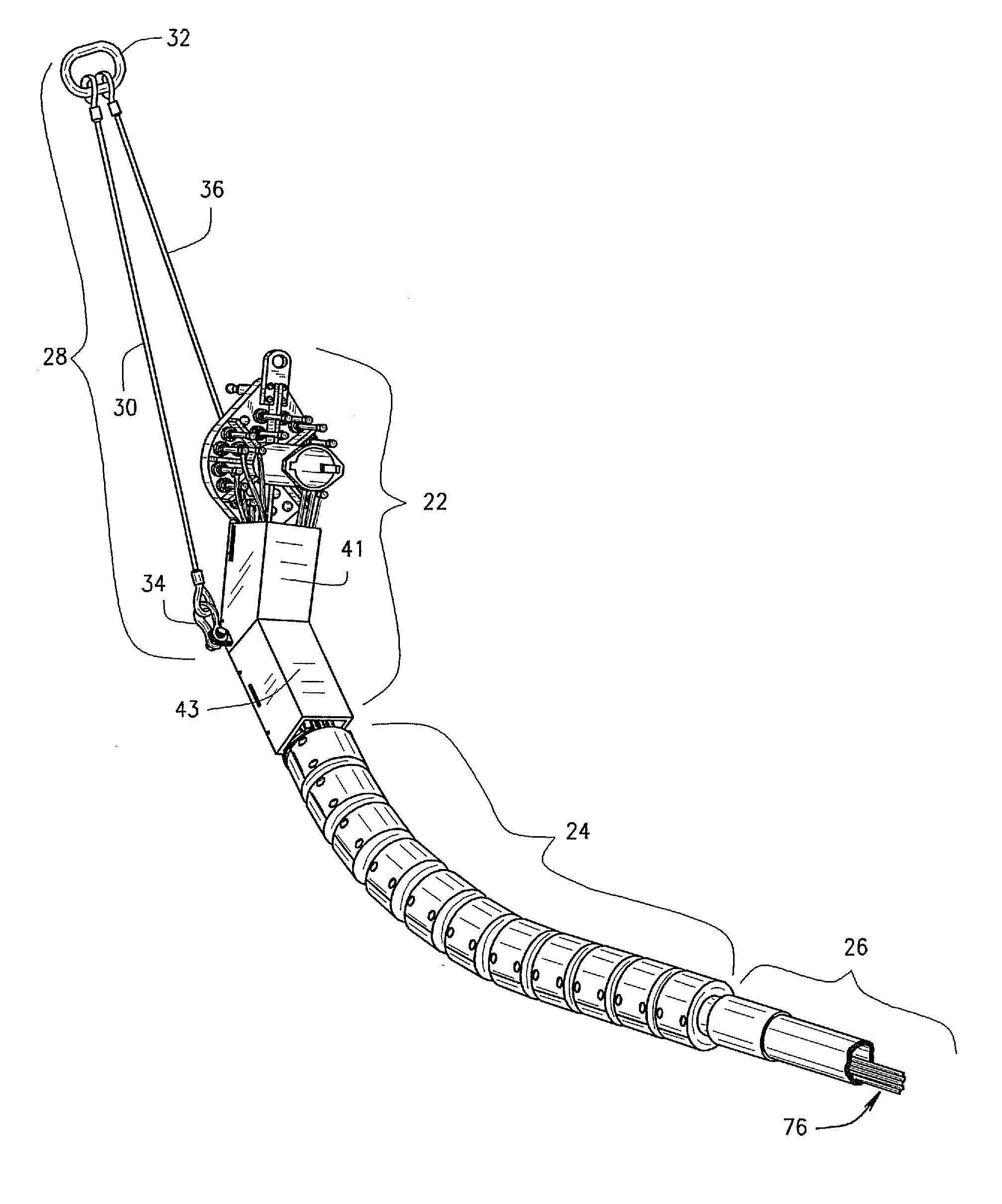 Loose tube flying lead assembly