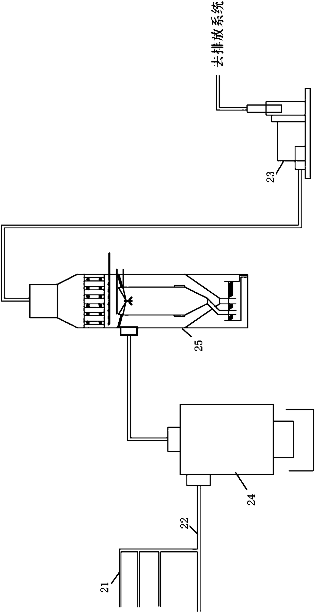 Combined pneumatic dust collecting system