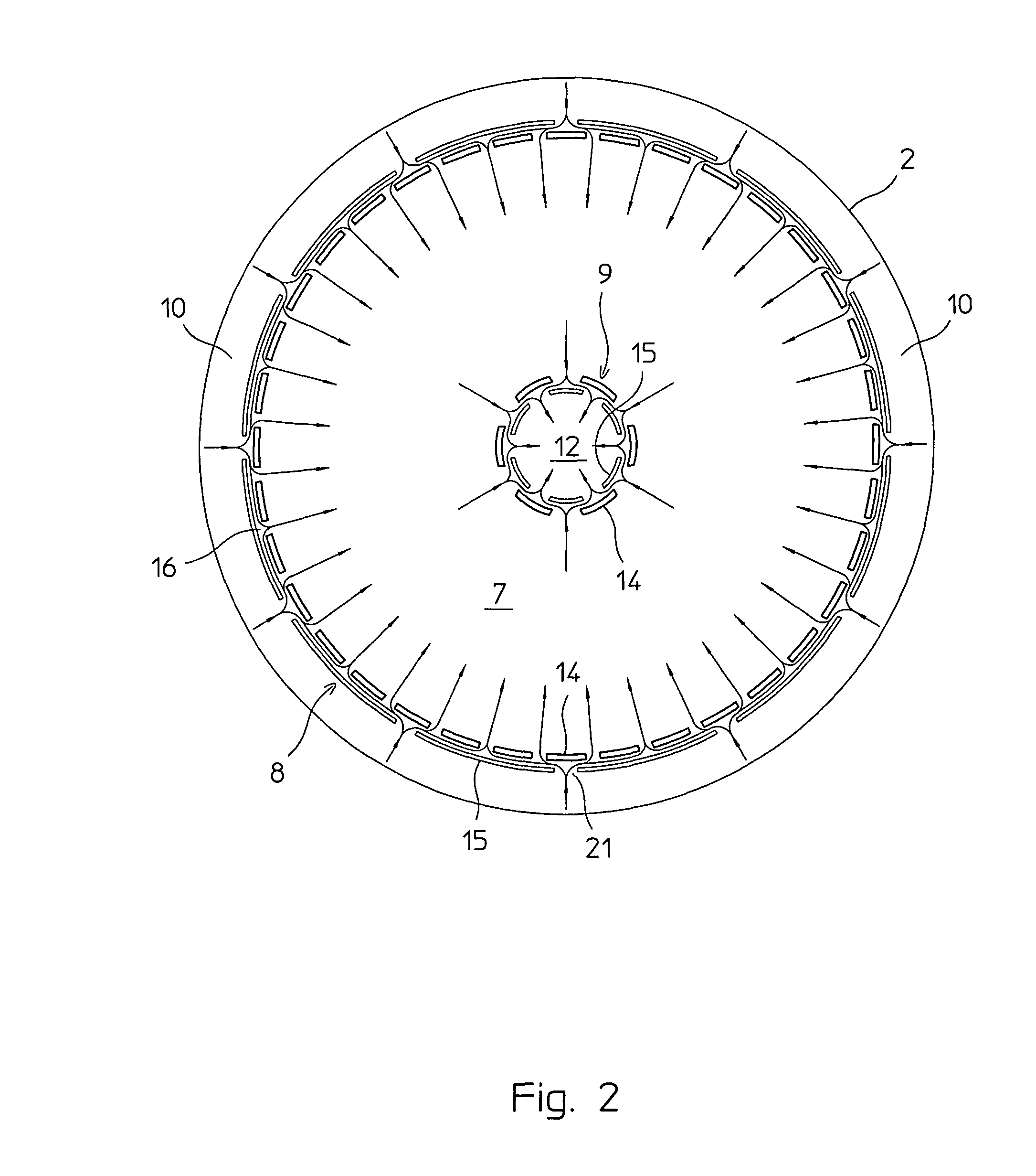 Wall system for catalytic beds of synthesis reactors