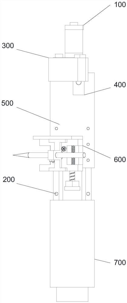 Potentiometer control dynamic tracking bidirectional synchronous displacement measuring device