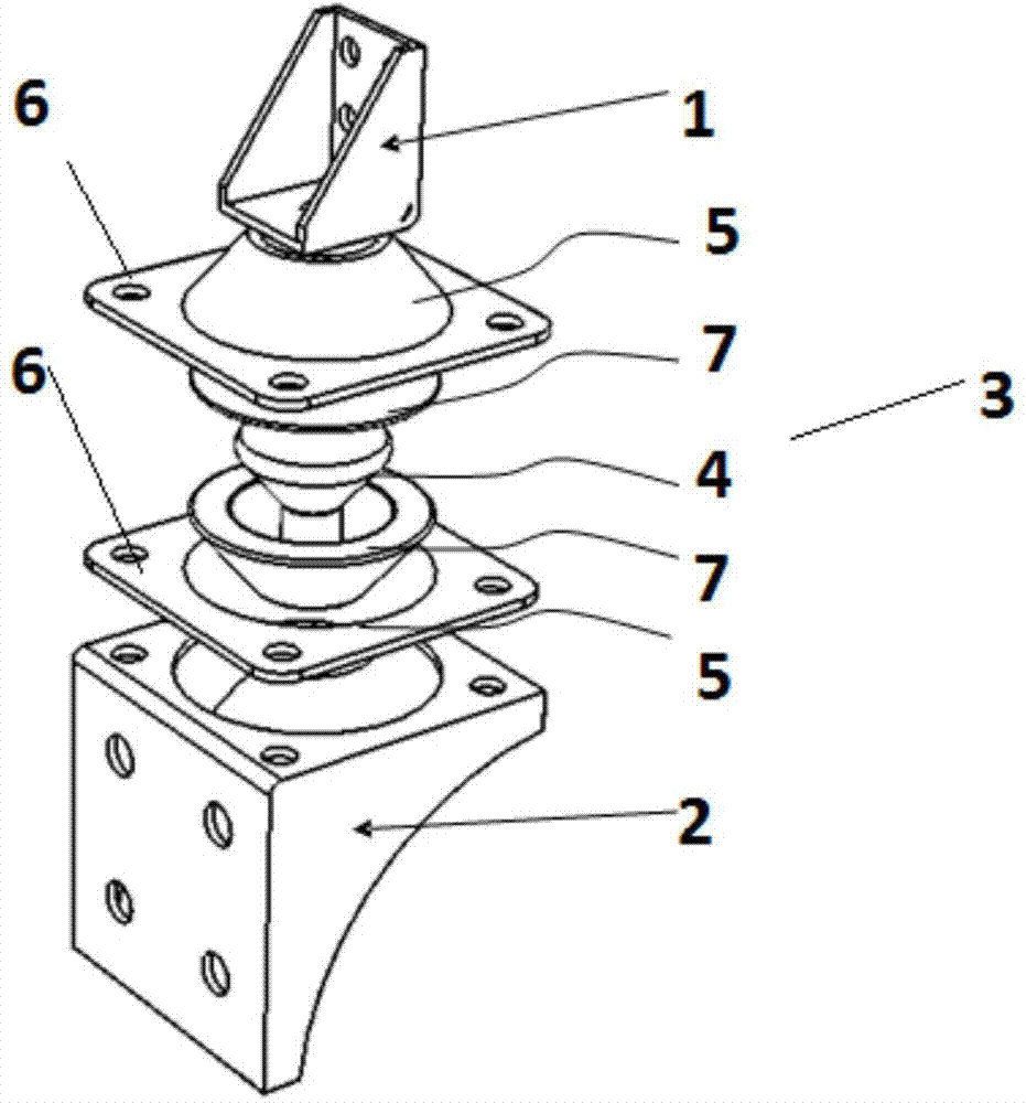 Engine mounting rubber mat assembly