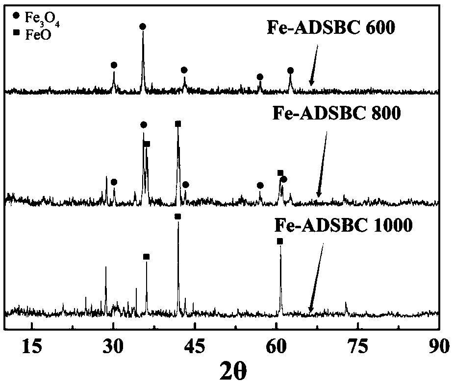 Magnetic sludge biochar, preparation method therefor and application of magnetic sludge biochar