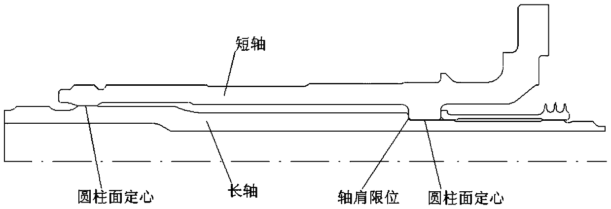 Conical surface centering structure and assembly method