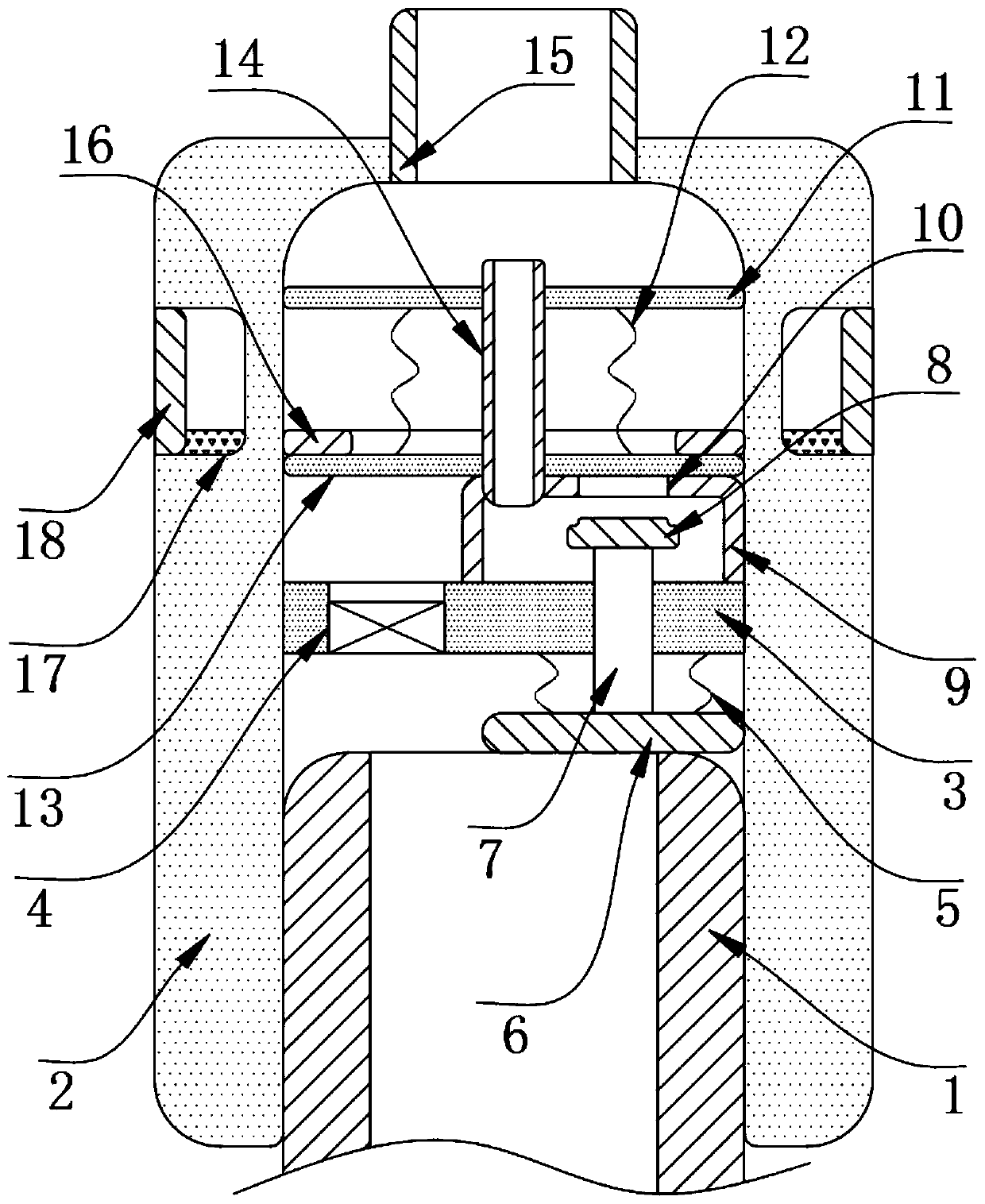 Quantitative toothpaste squeezing device