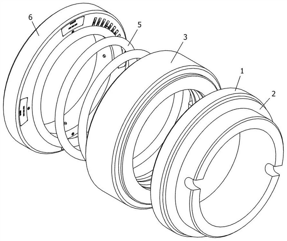 A general-purpose mechanical seal capable of dry grinding, anti-bonding, strong corrosion resistance and high temperature resistance