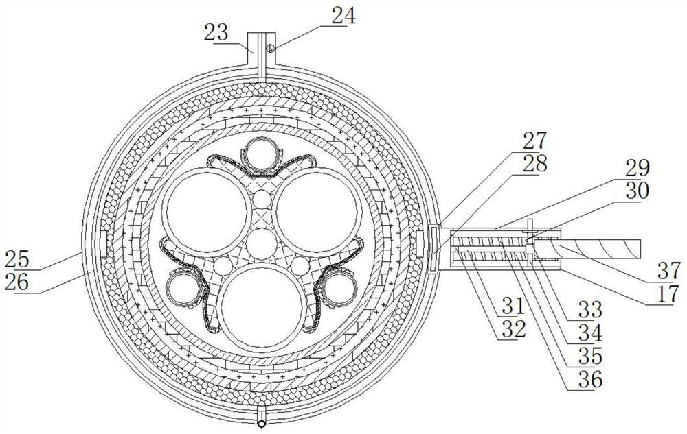 Multi-cable composite high-voltage power cable