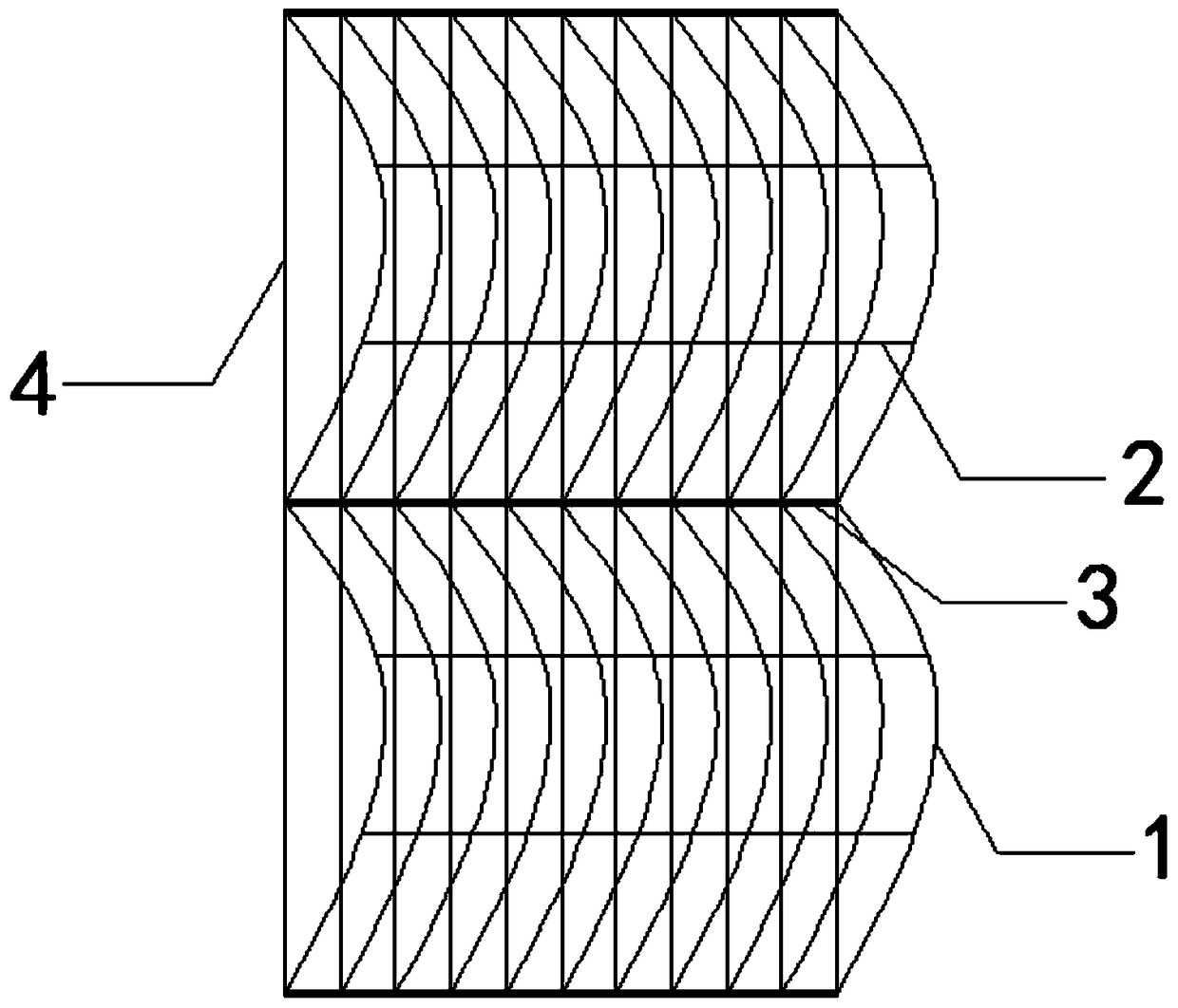 A high-strength weft-inserted warp knitted base fabric