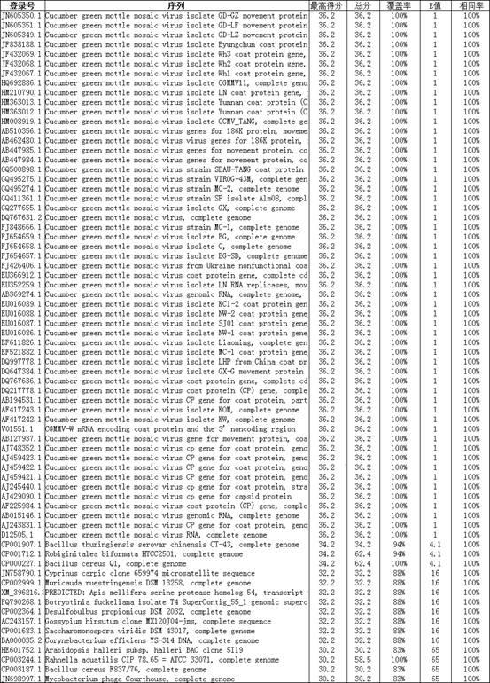 PCR (Polymerase Chain Reaction) primer and method for detecting cucumber green mottle mosaic virus (CGMMV)