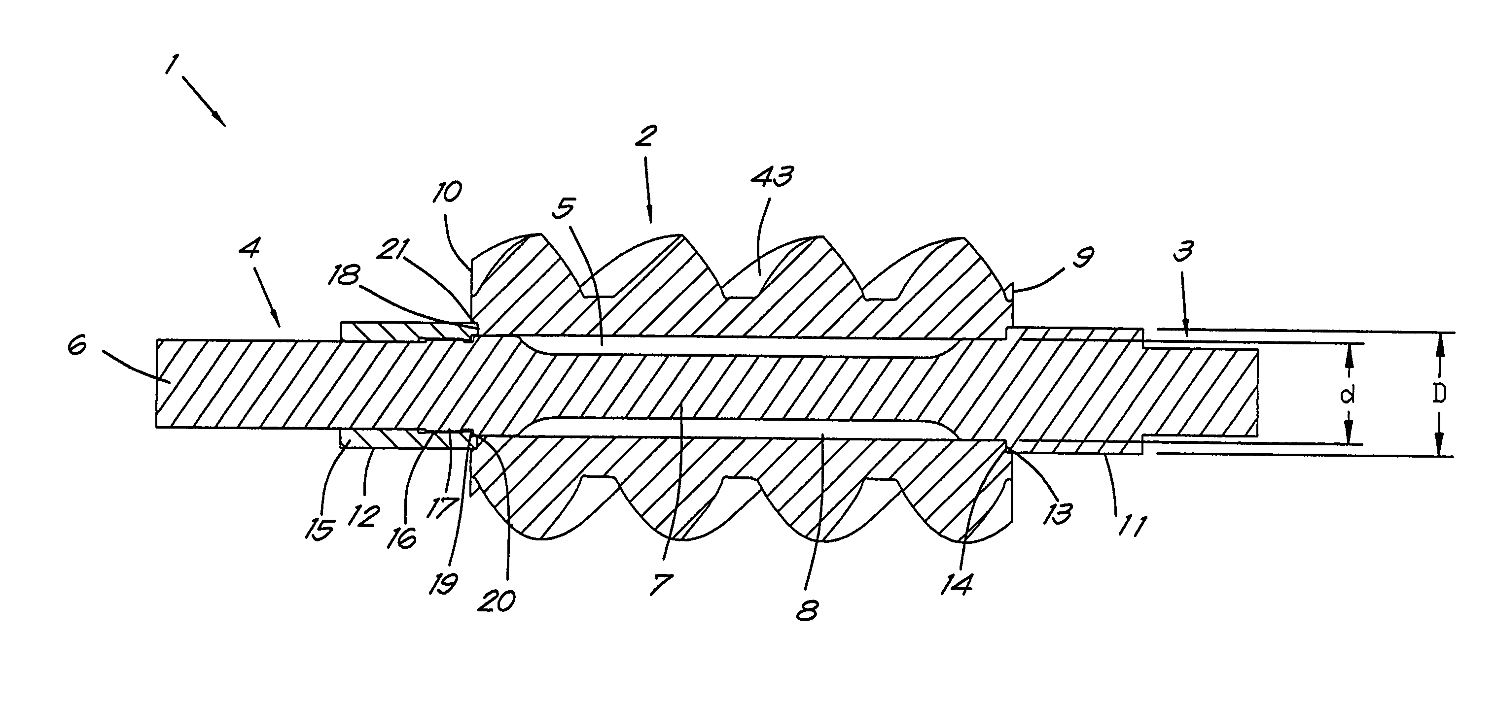 Rotor for a screw compressor