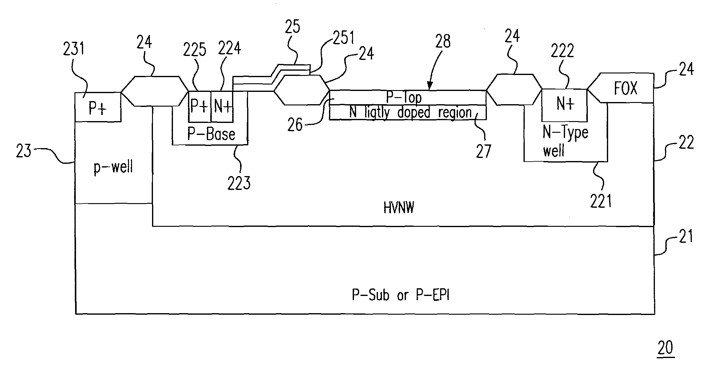 Low on-resistance resurf mos transistor