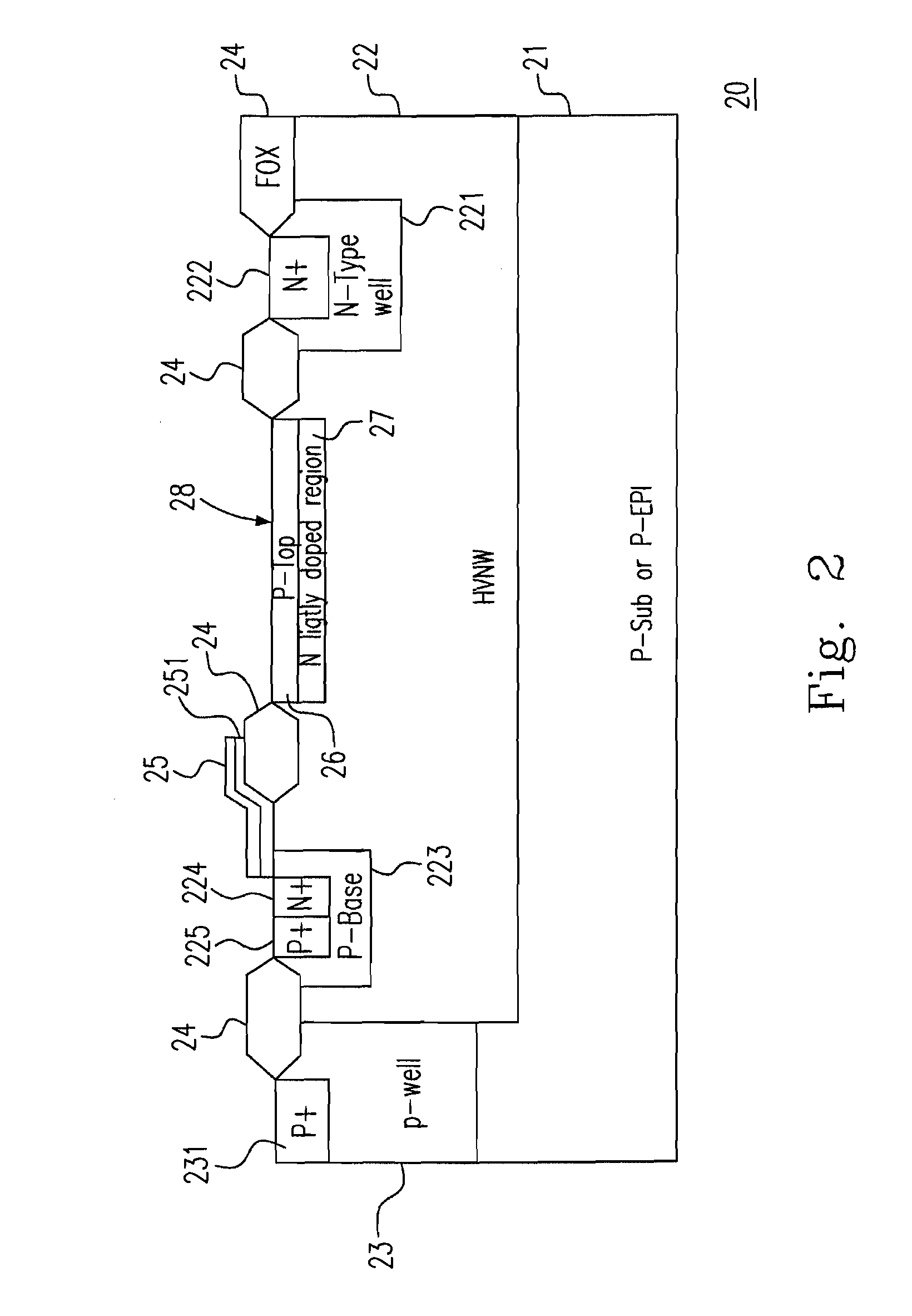 Low on-resistance resurf mos transistor