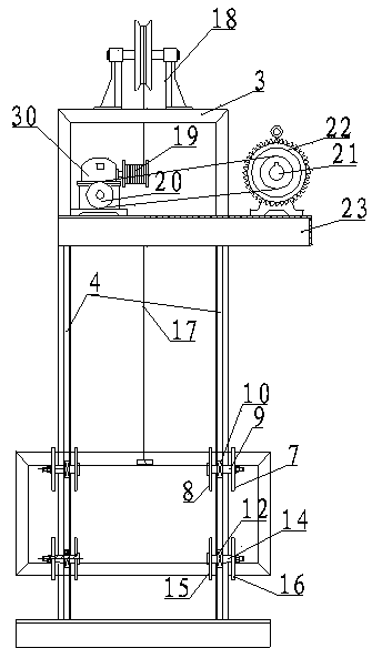 Smelting furnace capable of automatically ascending and descending