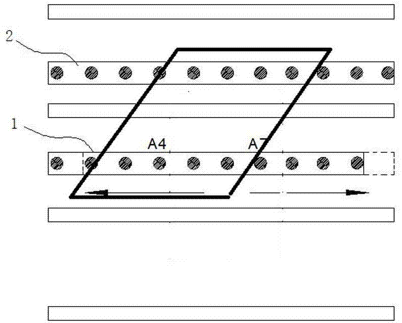 Measuring method for detecting geometric parameters of irregular glass