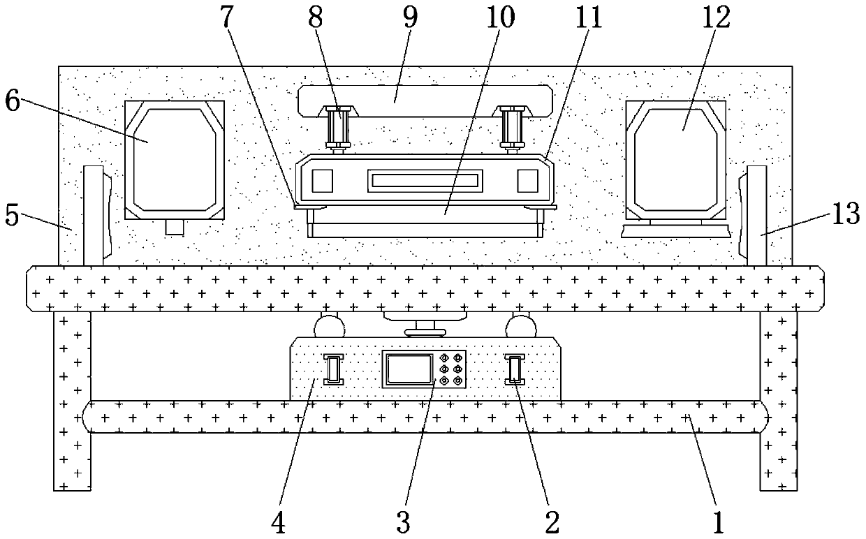 Jerky production line with rotating mechanism