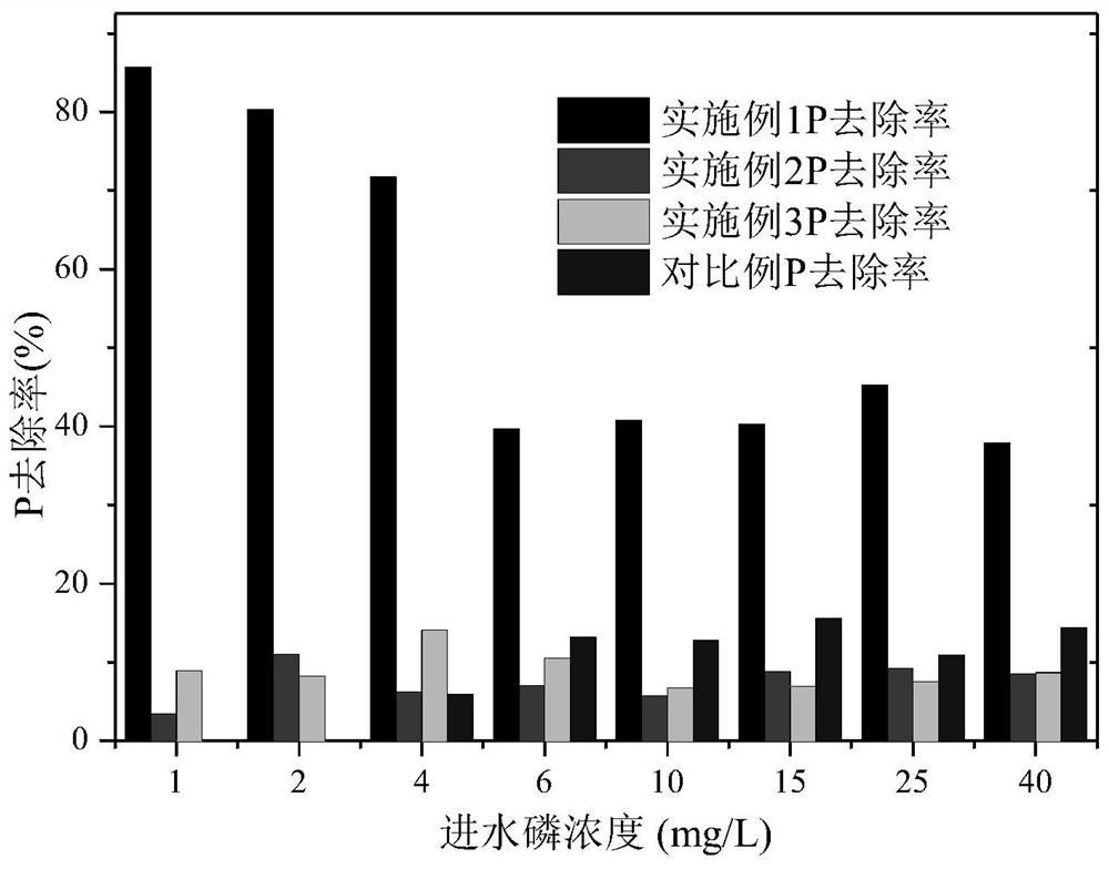 Matrix filler and method for reinforcing constructed wetland dephosphorization by utilizing wetland plant thalia dealbata