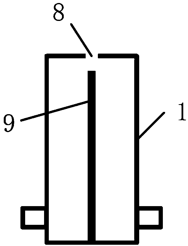 Optical power microwave testing device and method based on dye optical sensitization characteristics