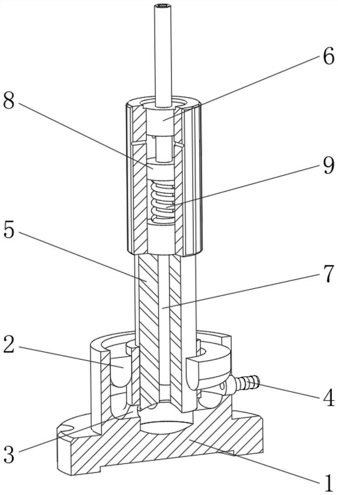 Powder tablet pressing and taking-out mechanism