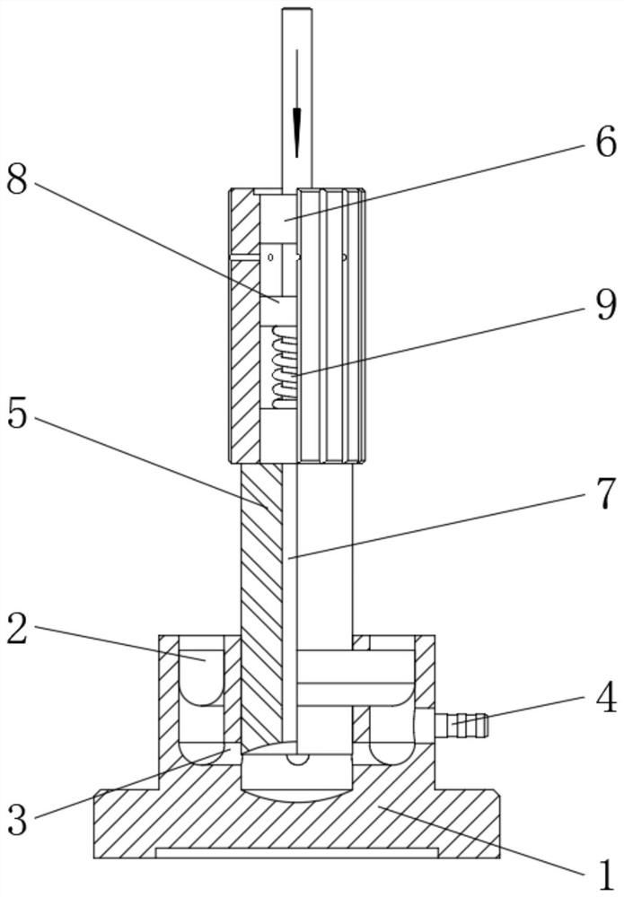 Powder tablet pressing and taking-out mechanism