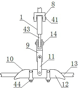 Fixing cover for double-wire clamp