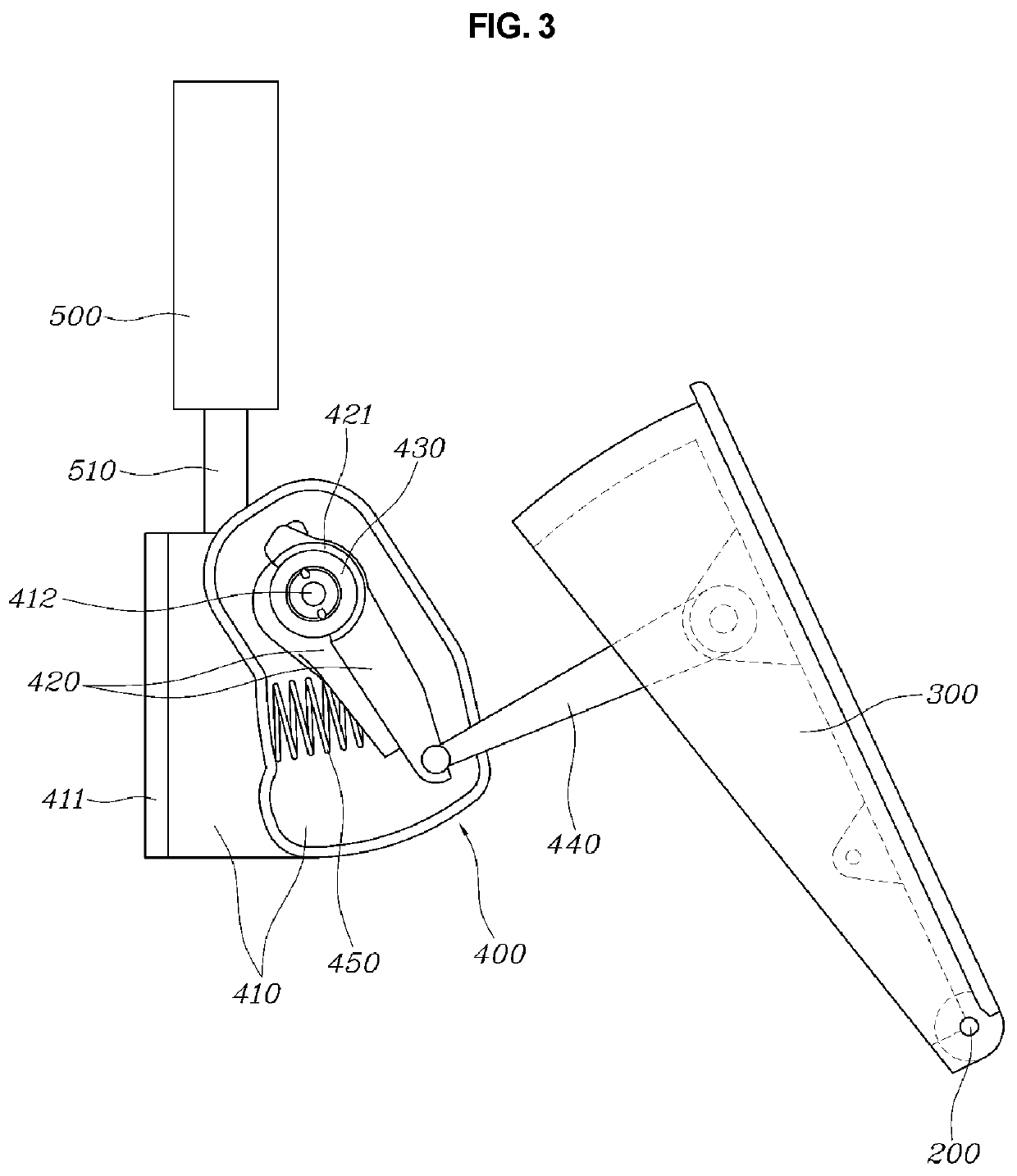 Foldable accelerator pedal apparatus equipped with hysteresis module for vehicle