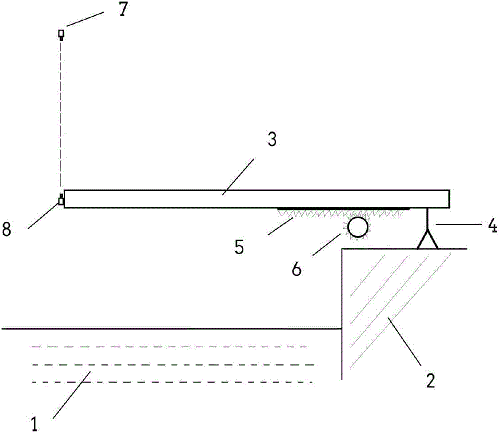 Diving board capable of preventing collision injury