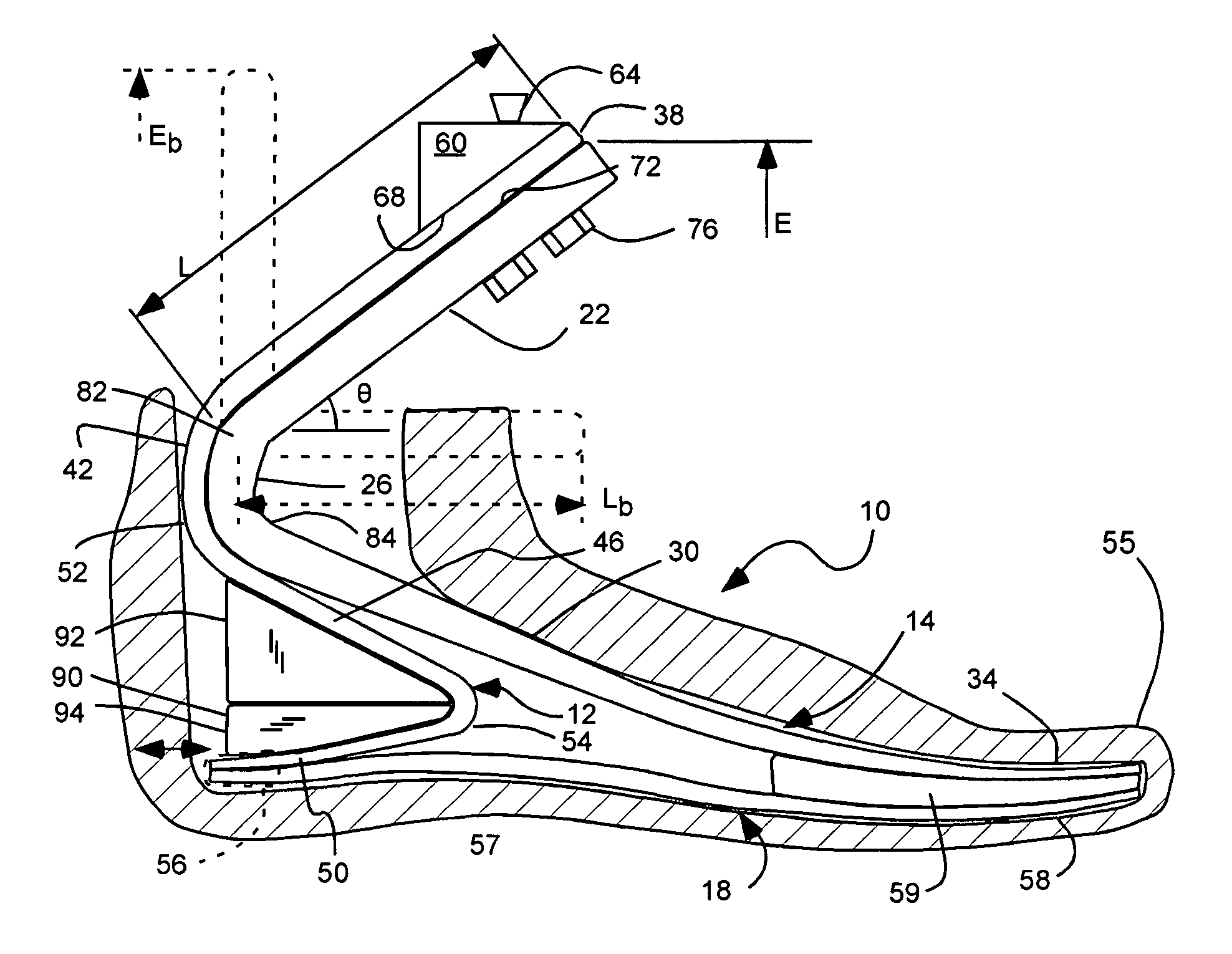 Prosthetic foot with a resilient ankle