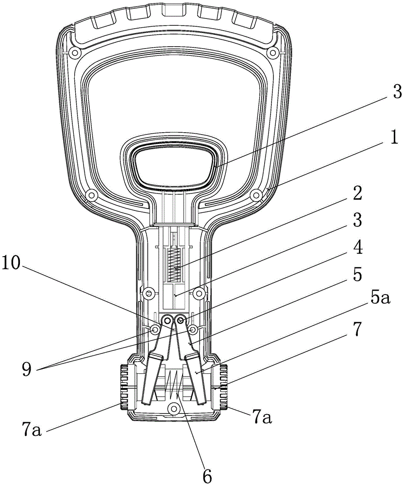 Grass trimmer with secondary handle one-button angle adjusting mechanism