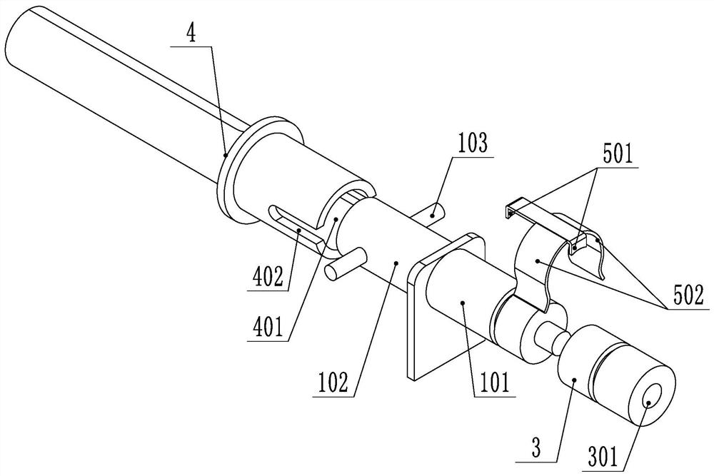 Low-voltage side grounding wire hanging device