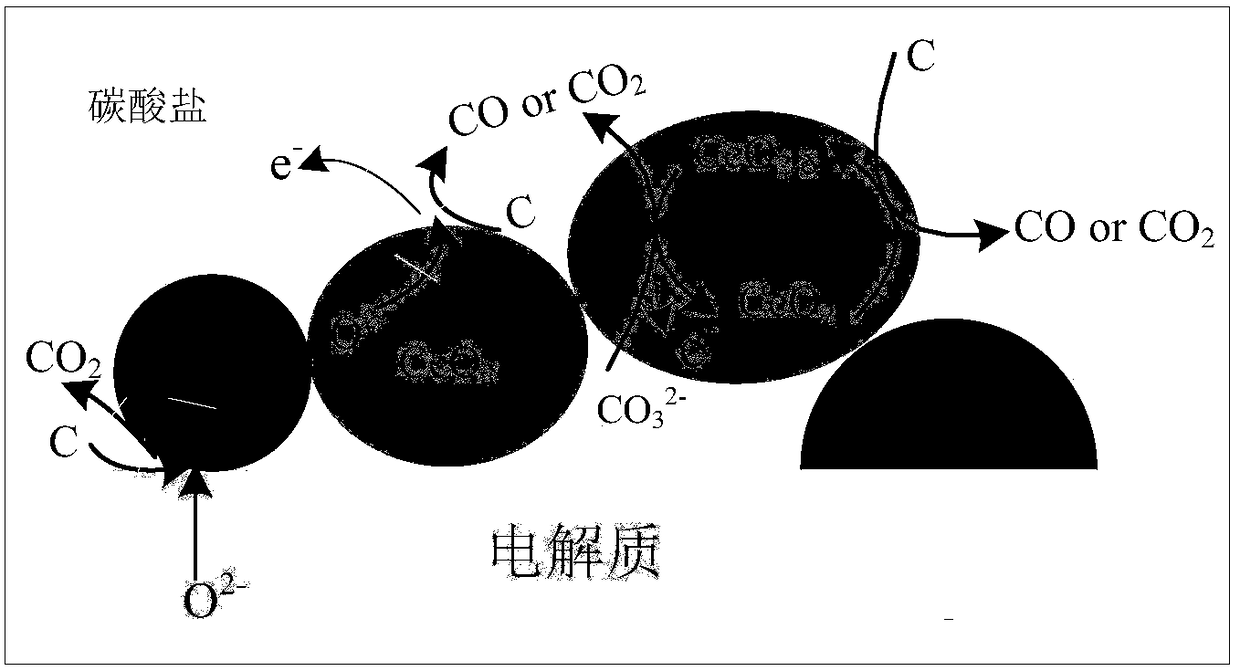 A direct carbon fuel cell anode with dual electrocatalytic functions