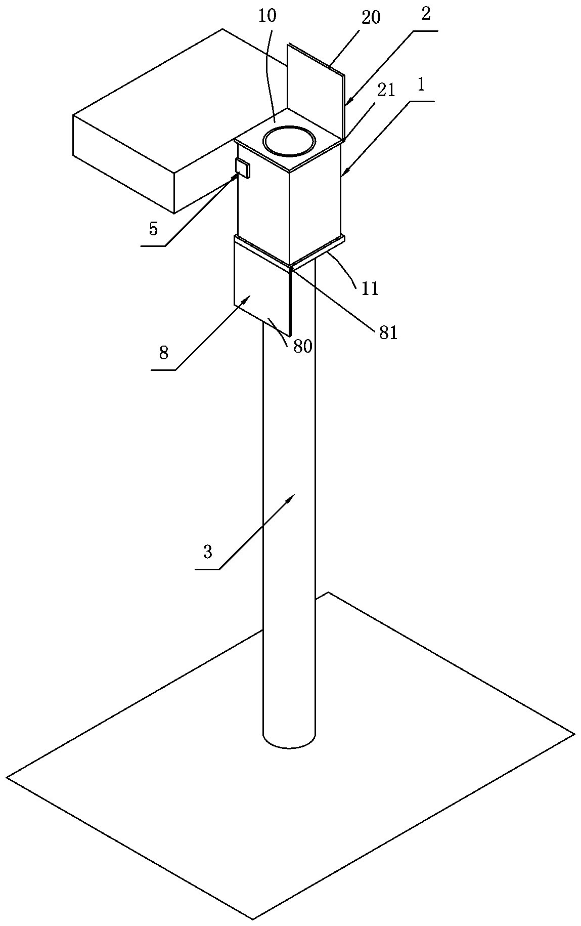 Elastic-type high-rise fire path escape equipment with automatic early warning function