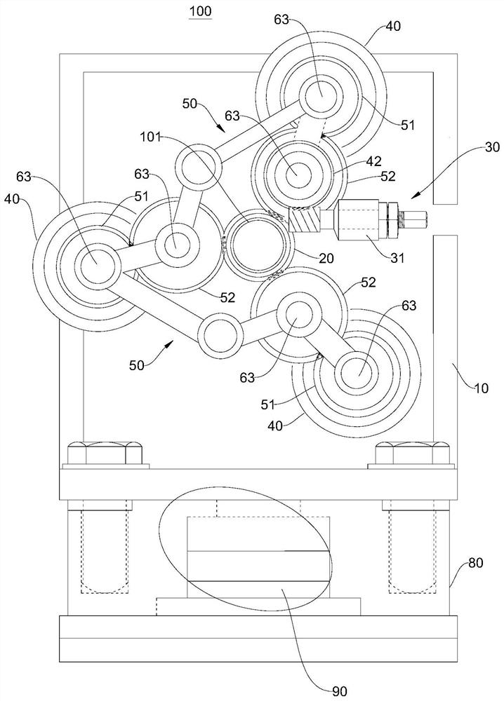 Grinding and polishing device for bars and machining equipment