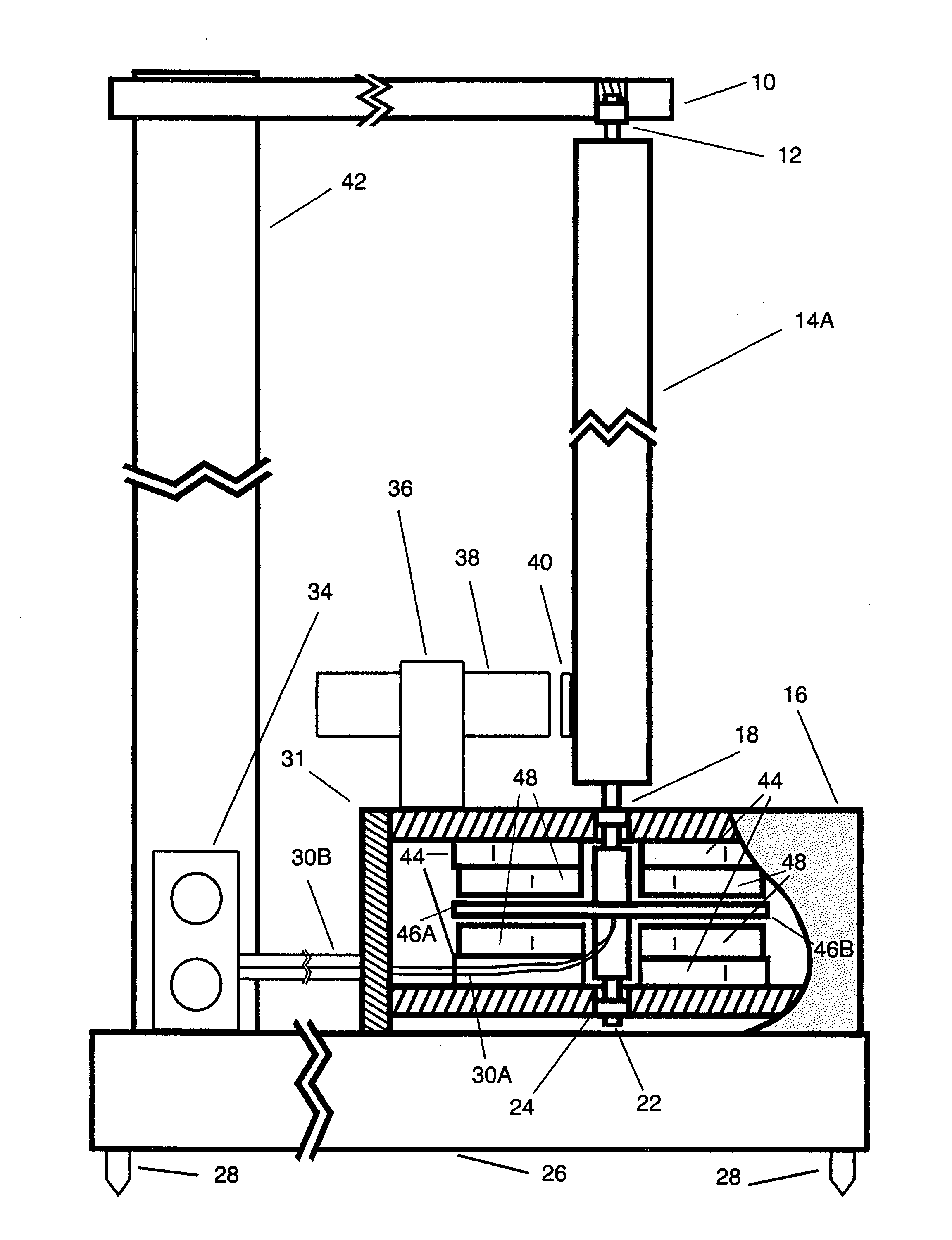 Diaphragm for full range boxless rotary loudspeaker driver