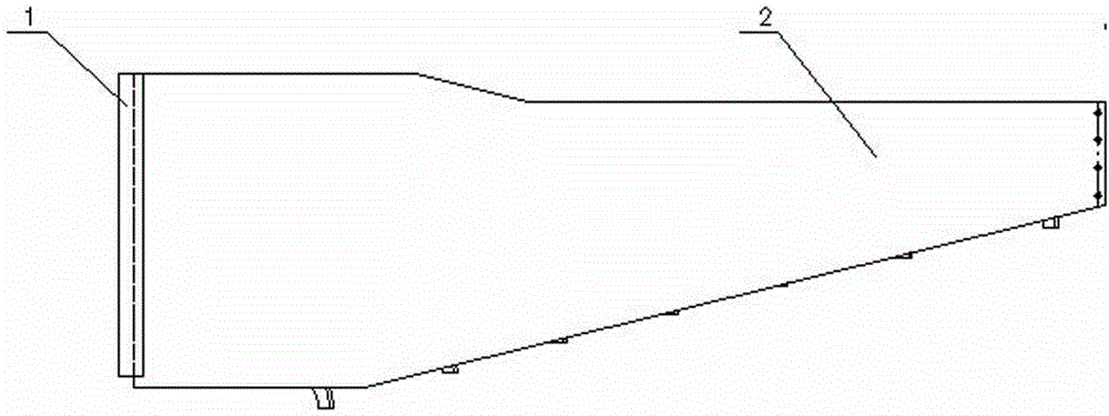 Gas distribution device for two-way diversion of distillation equipment