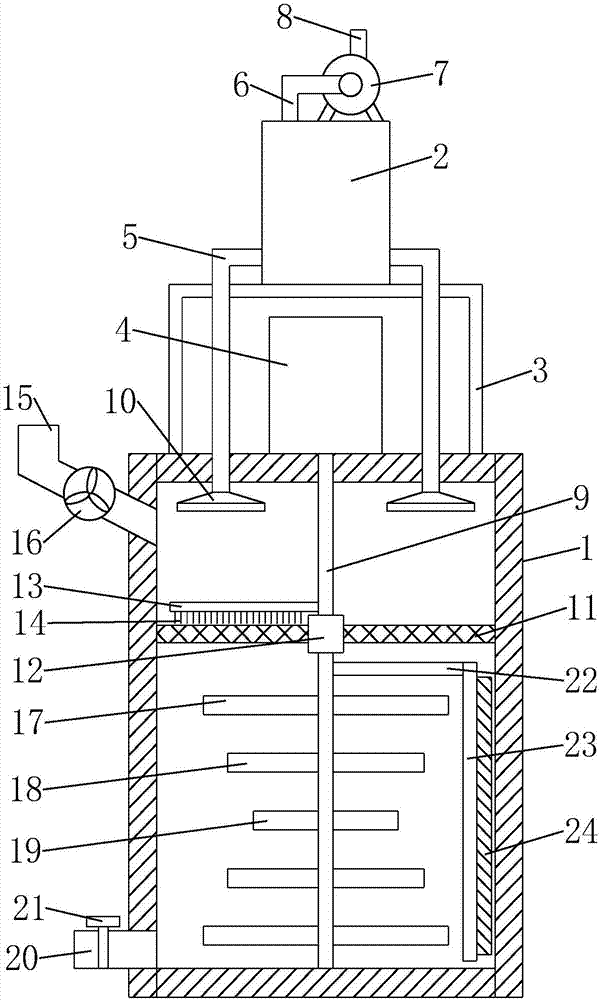 Architectural decorative water-soluble paint mixing device