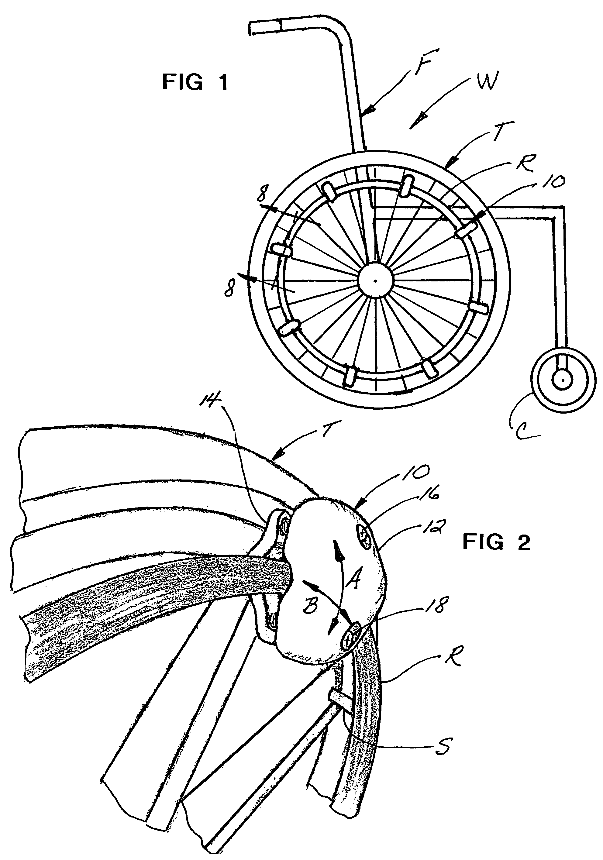 Grip attachment for wheelchair rim