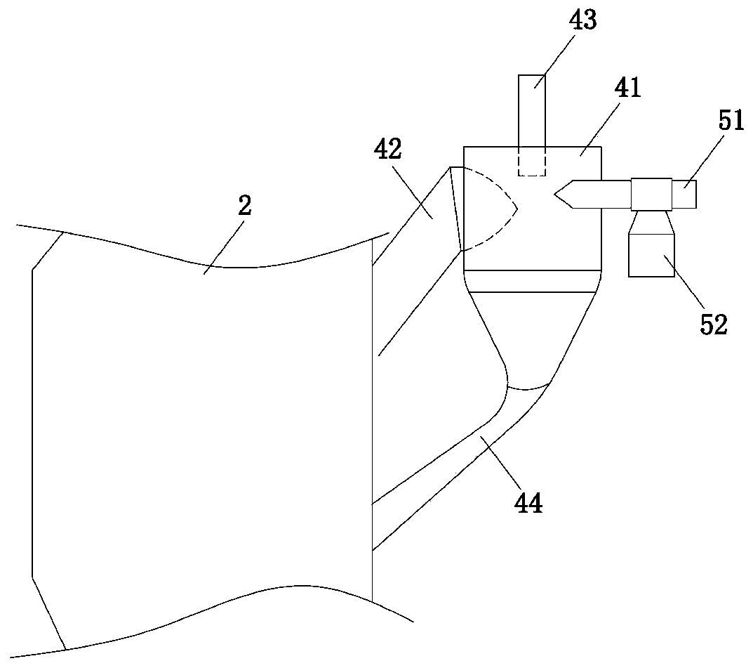 Flue gas treatment system and method for cement kiln