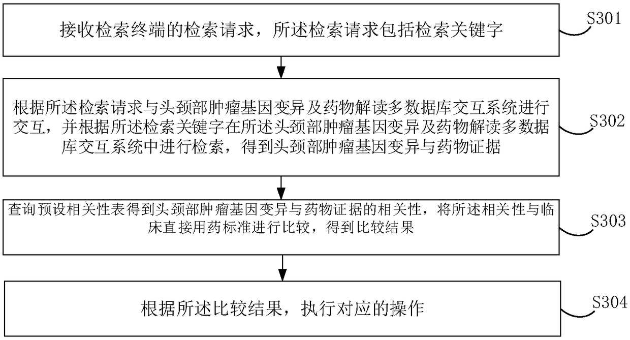 Multi-database interactive system for head and neck tumor gene mutation and drug interpretation