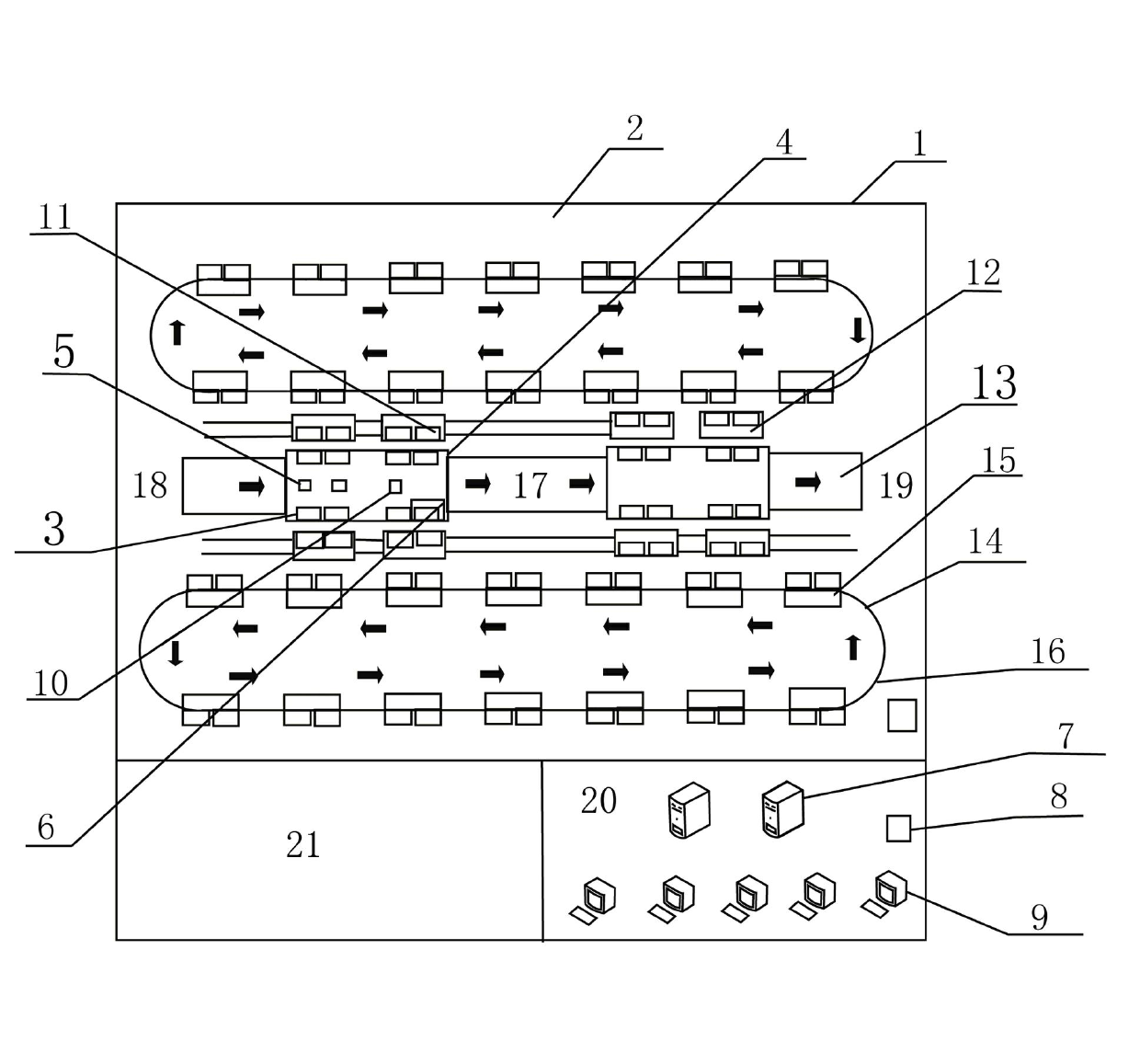 Fast-replacement station for power battery of pure electrically-driven vehicle