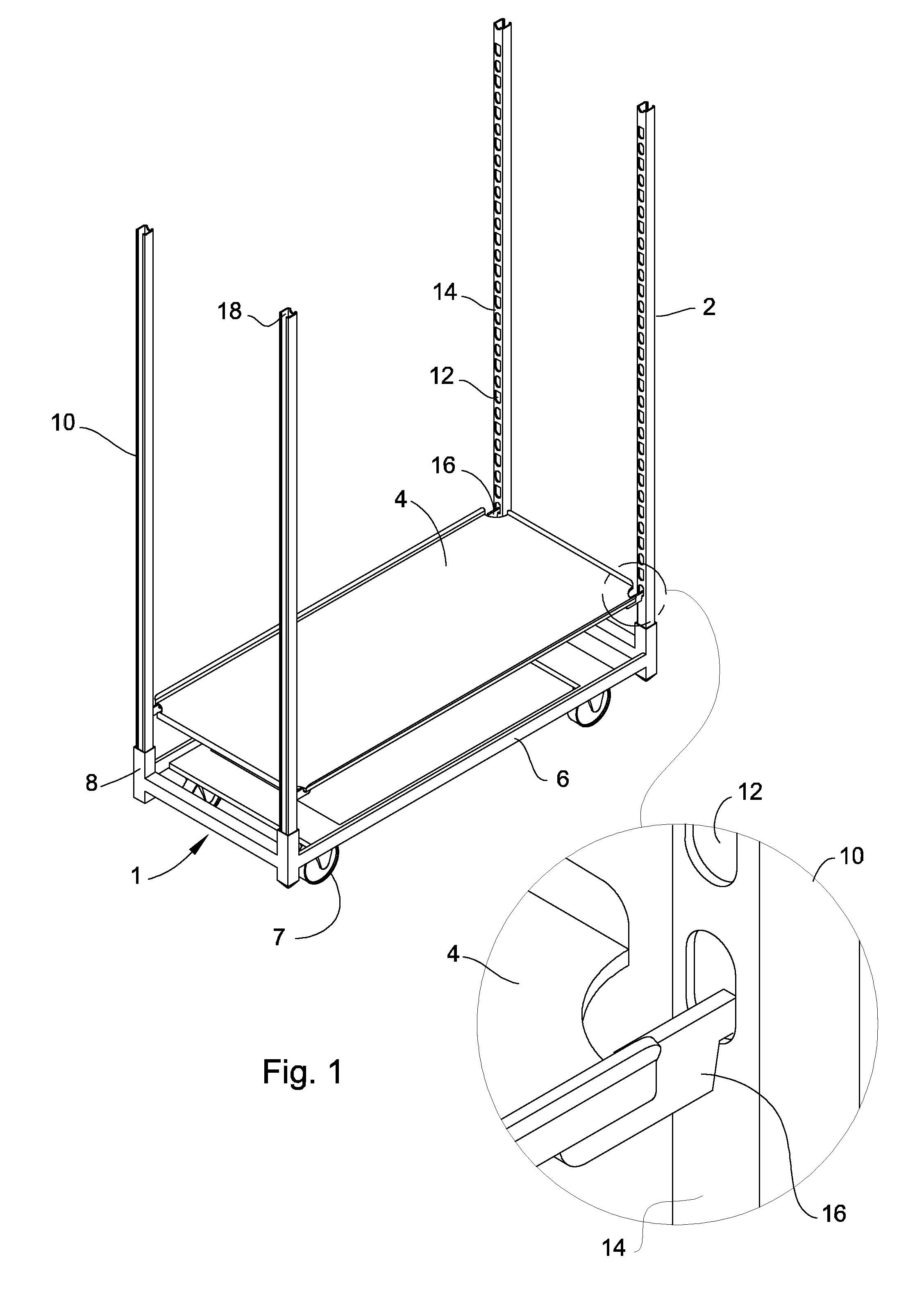 Apparatus and Method for Dismantling Shelving Units