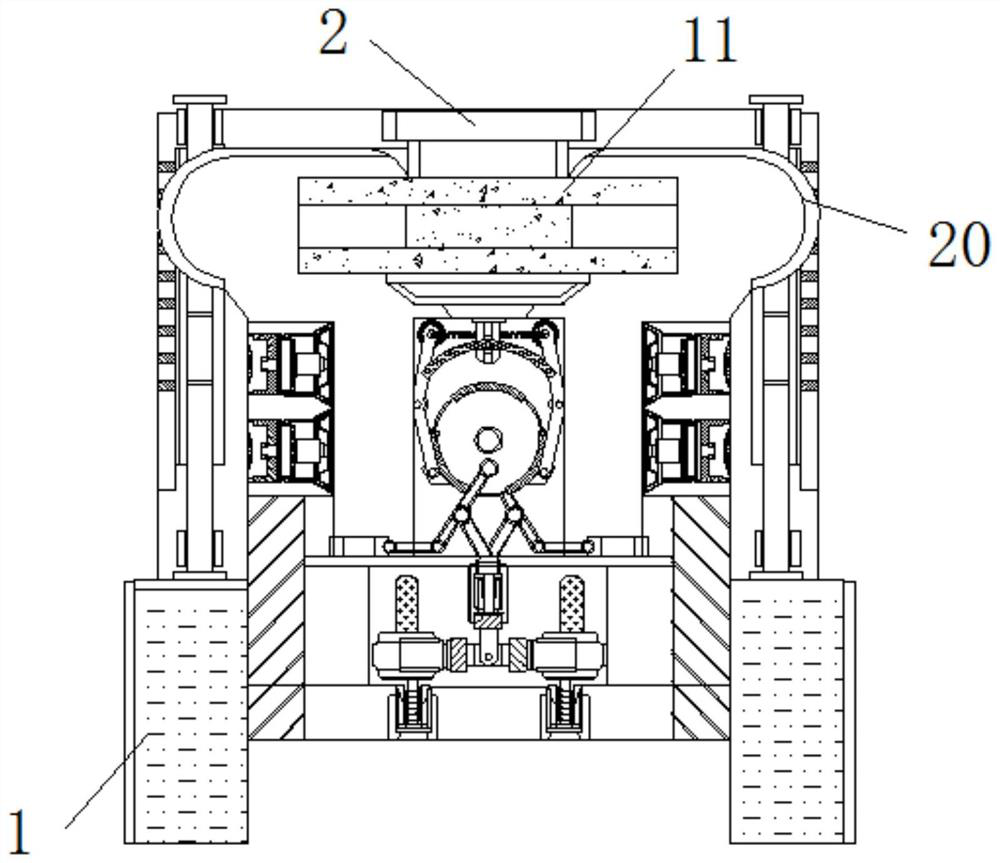 Vertical shaft type sand making device capable of fully crushing raw materials