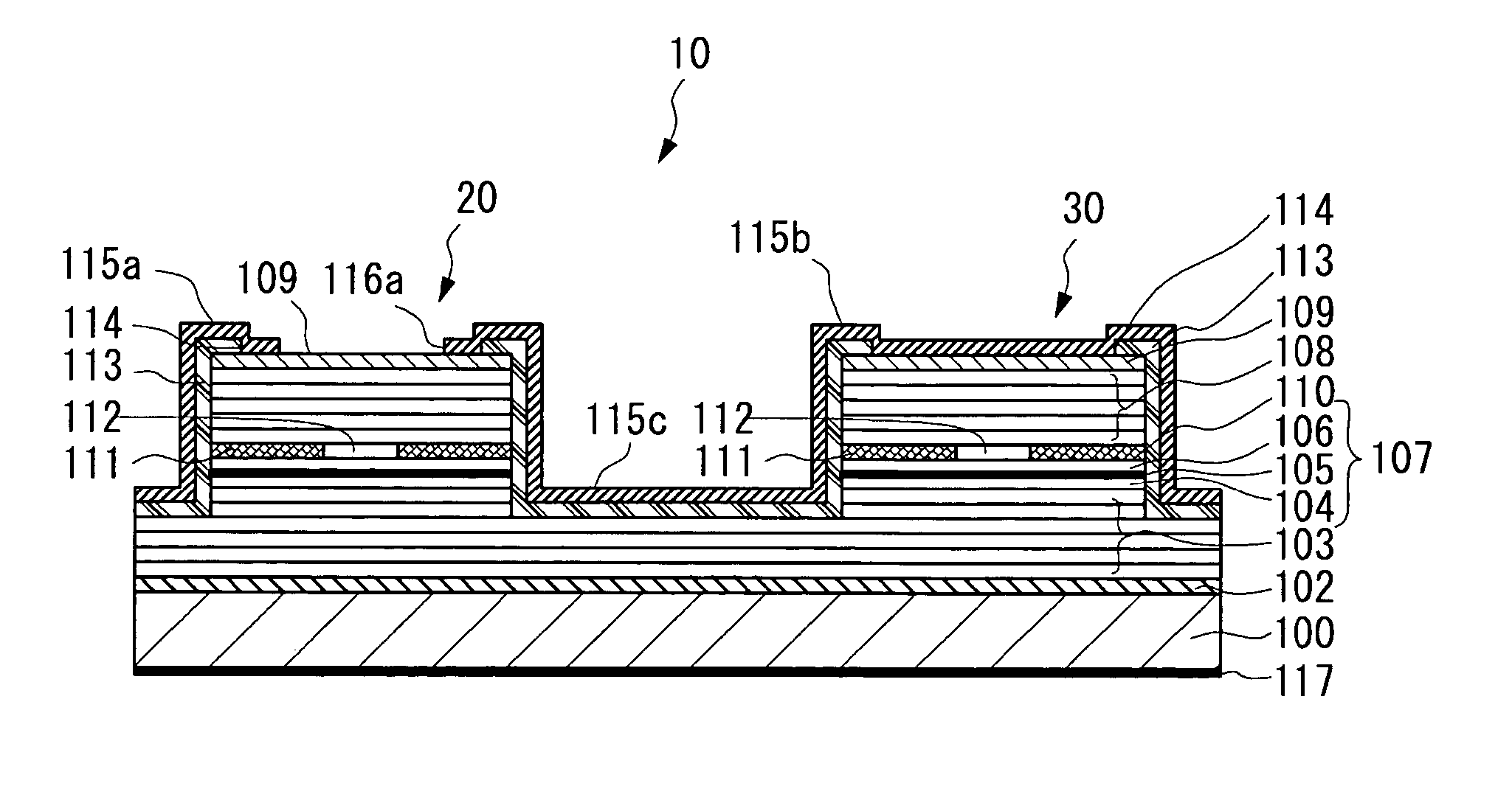 Vertical-cavity surface-emitting semiconductor laser