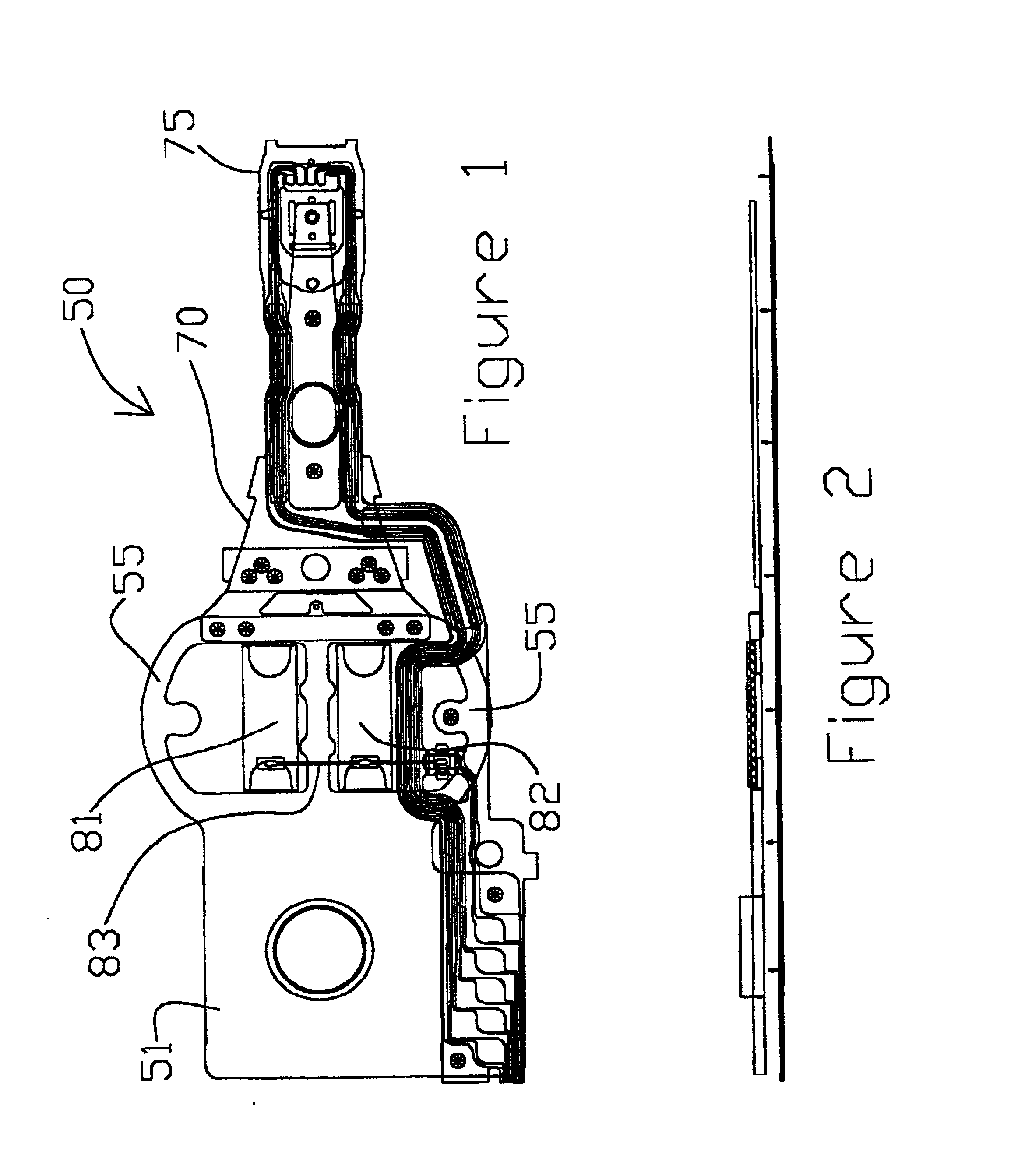 Microactuated head suspension with ring springs