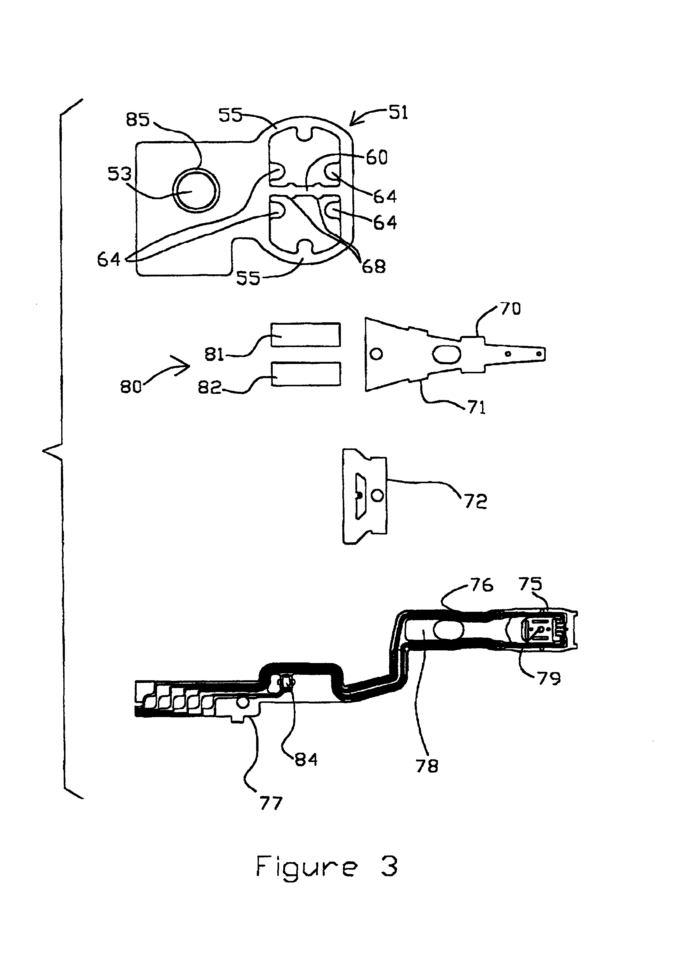 Microactuated head suspension with ring springs