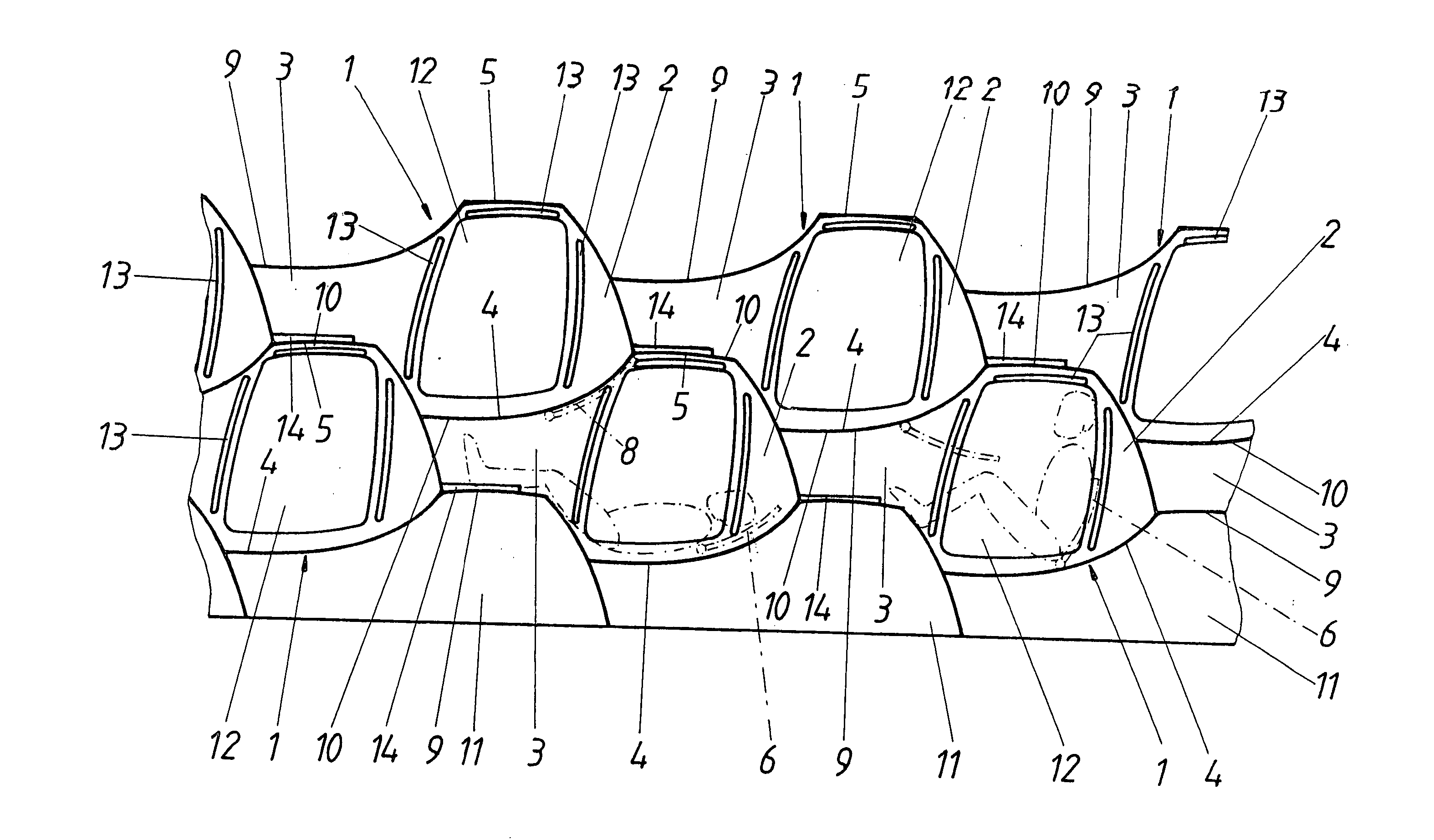 Berth system, especially for means of transportation