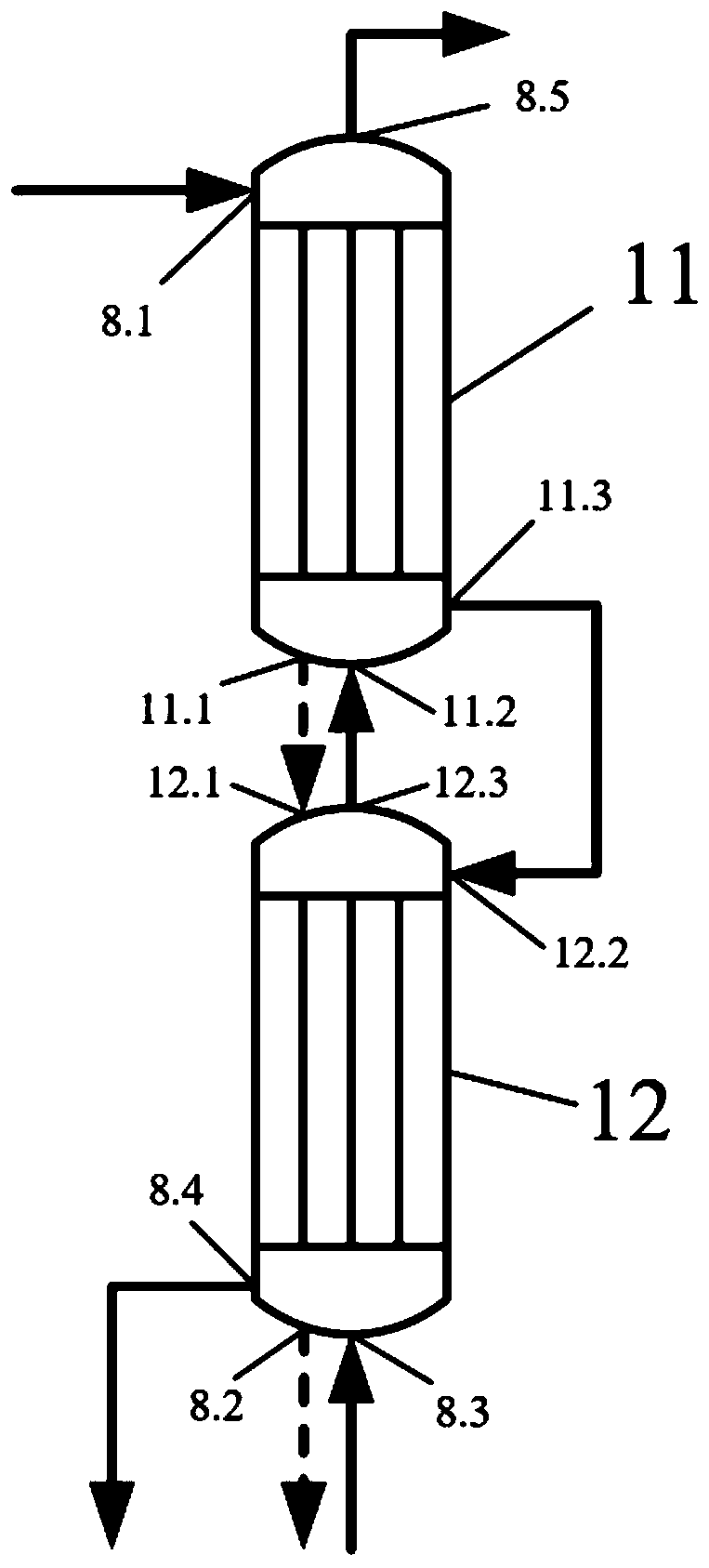 CO2 chemical absorption system and method for reinforcing waste heat recovery of hydrophilic and hydrophobic double-membrane heat exchangers