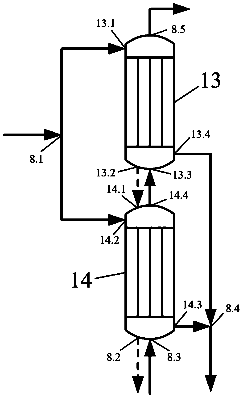 CO2 chemical absorption system and method for reinforcing waste heat recovery of hydrophilic and hydrophobic double-membrane heat exchangers