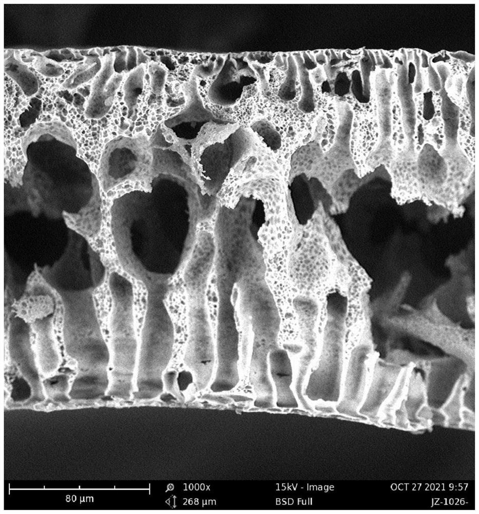 Polyvinyl butyral blending enhanced polyvinylidene chloride membrane and preparation method thereof