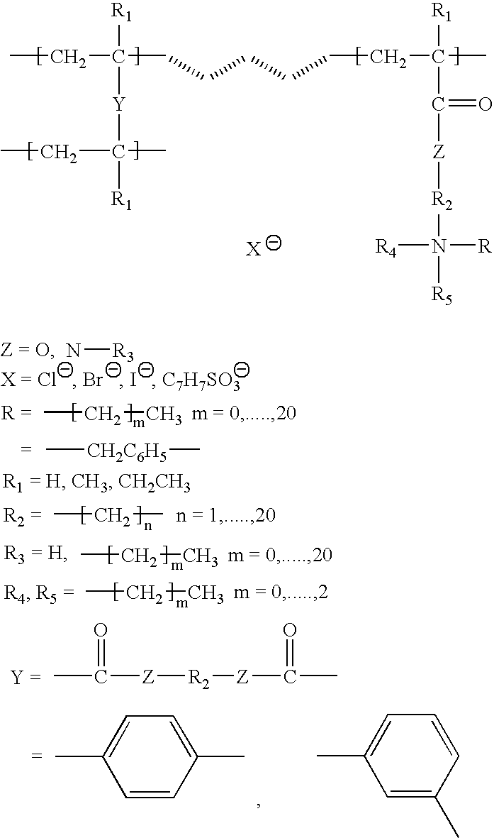 Ion exchange and electrochemical methods and devices employing one-step quaternized and polymerized anion selective polymers