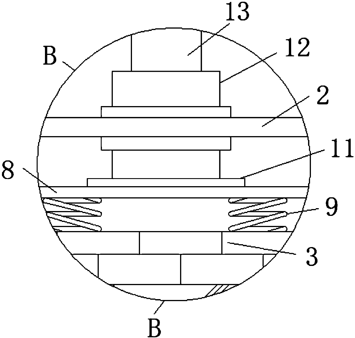 Formalin specimen apparatus with good sealing performance